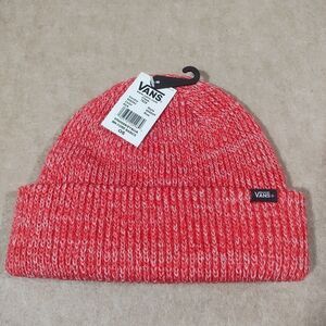 Vans Molten Lava Ribbed Knit Beanie Hat with Folded Cuff